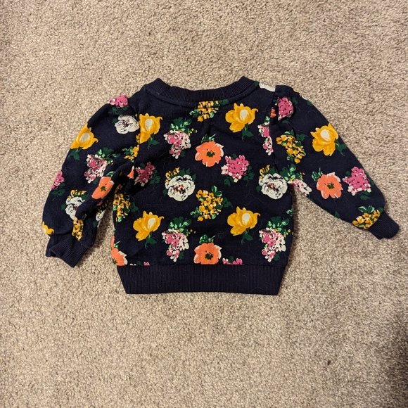 3 For $24 Janie and Jack Navy Floral sweater - Picture 3 of 4